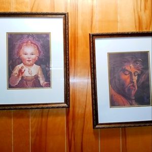 Octavia Campo Jesus Christian print set baby angel